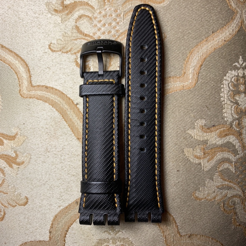 Swatch leather strap EUC